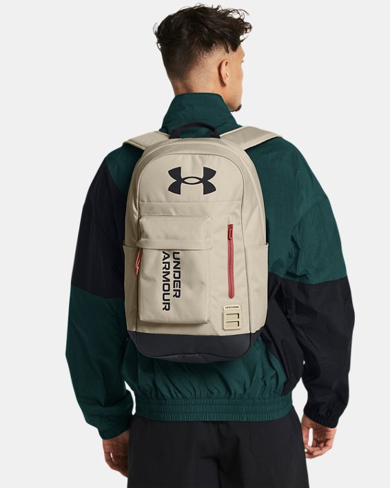 Unisex UA Halftime Backpack in Brown image number 4